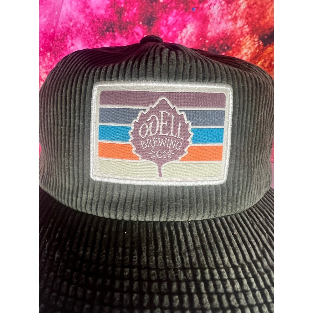 Odell Brewing Co Corduroy Snapback Hat Olive Green Patch Cap Brist MFG NEW